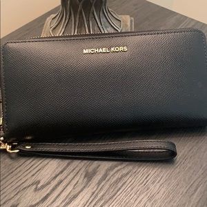Michael Kors Black Wristlet